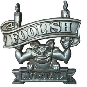 Haunted Mansion Foolish Mortal Disney Attraction movie Halloween spooky pin